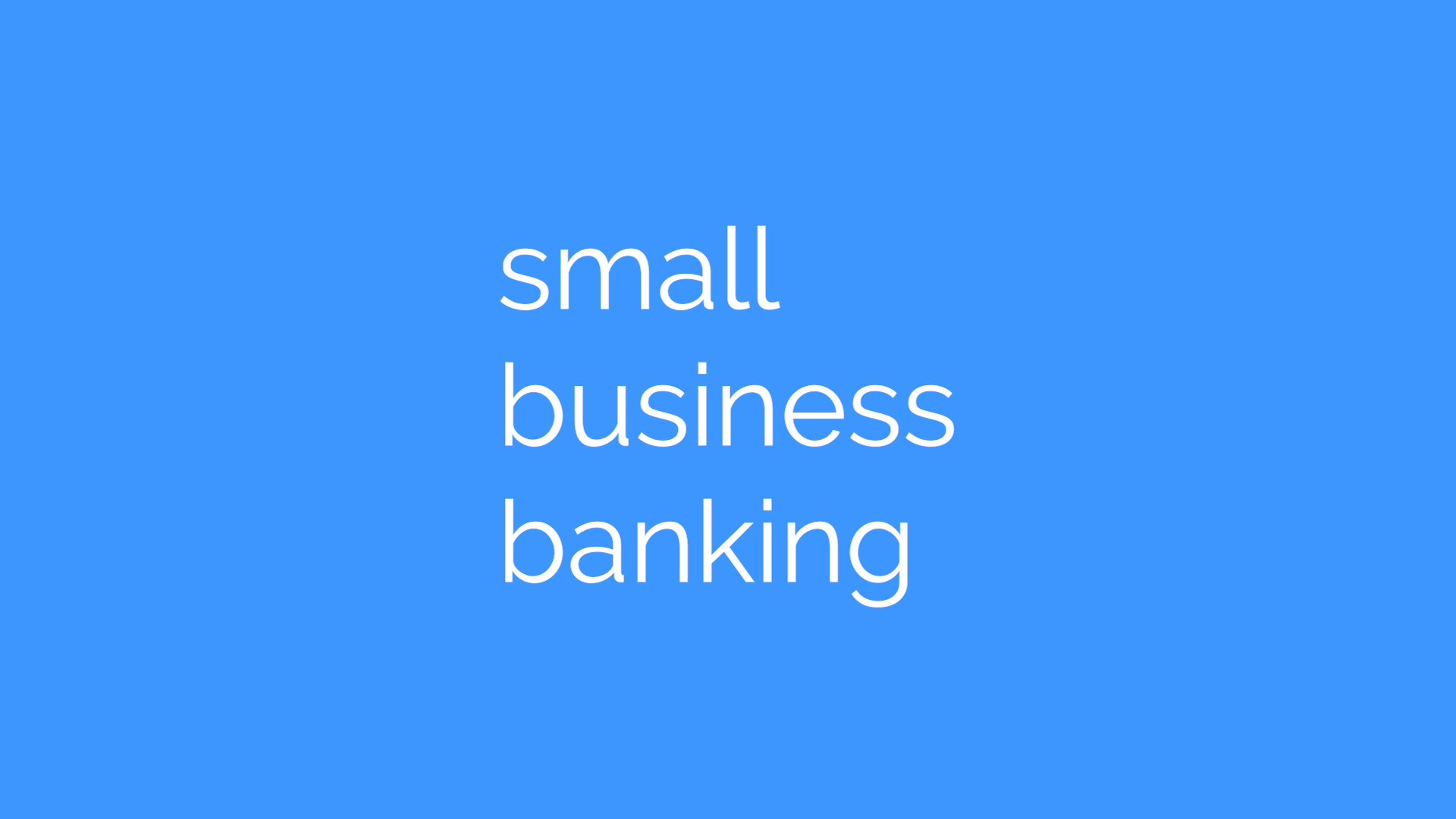 small business banking